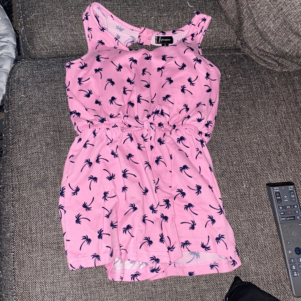 Pink toddler romper